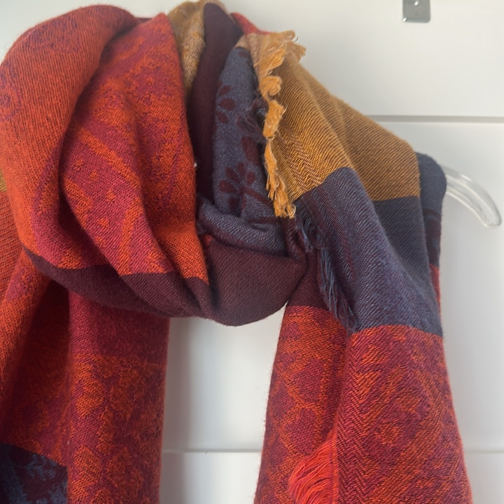 American Eagle Colorful Patchwork Scarf - image 2